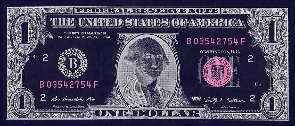 The almighty (US) dollar. Colors inverted.